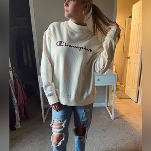 Champion cream crew neck